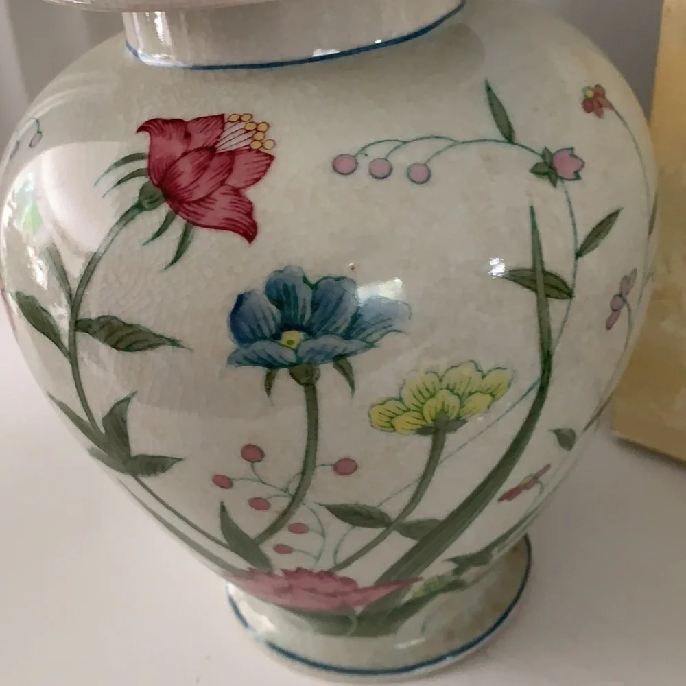 Ginger Jar Andrea by Sadek hand painted‎ floral